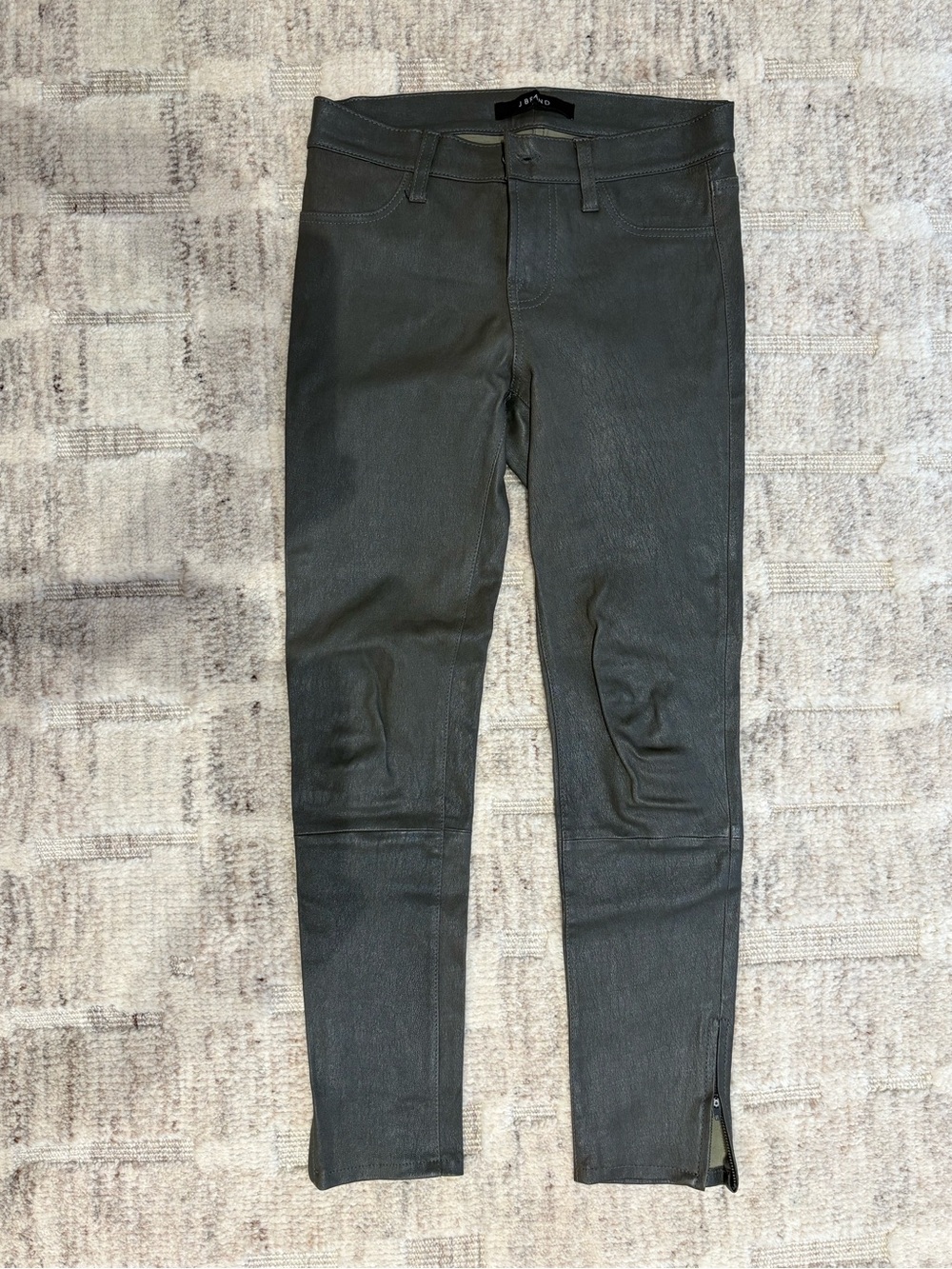 J Brand Lamb Leather Stretch Leggings Pants 25 XS